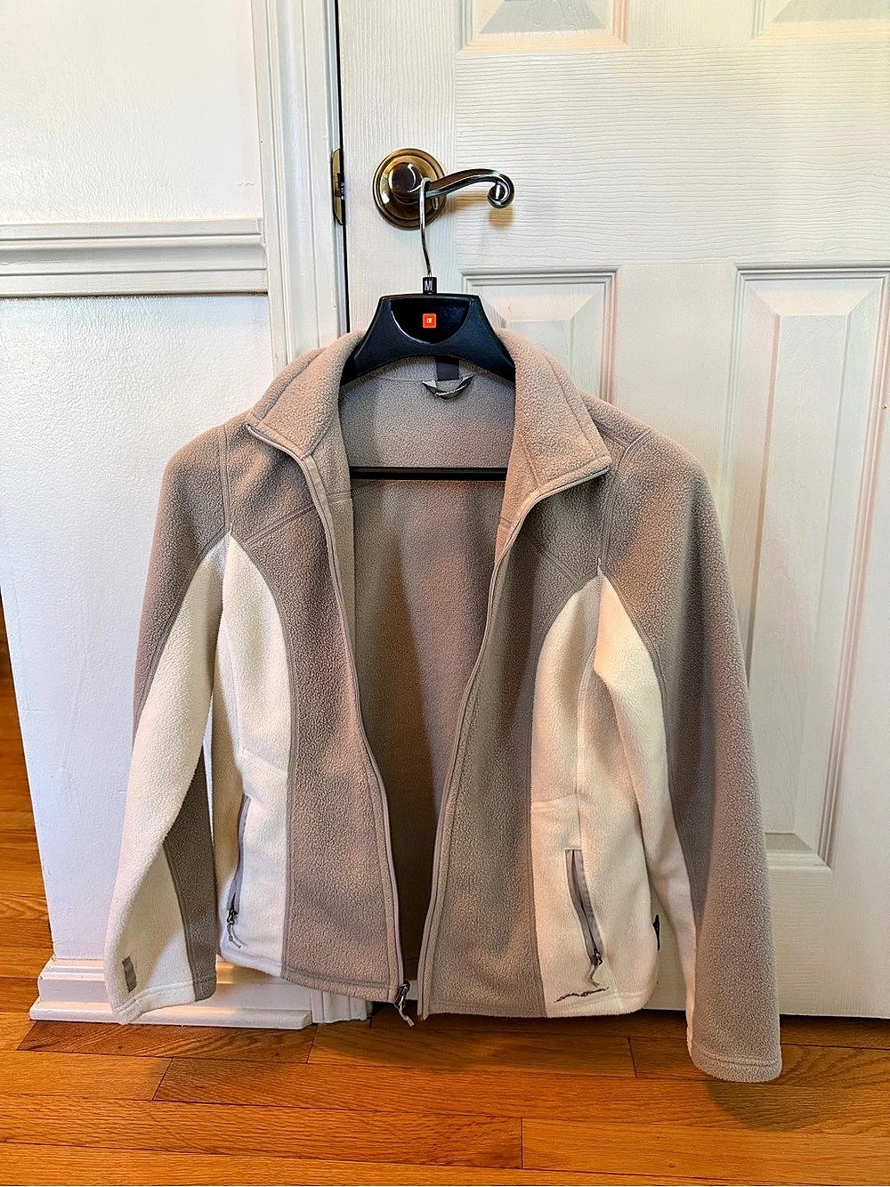Eddie Bauer Gray & White Fleece Jacket